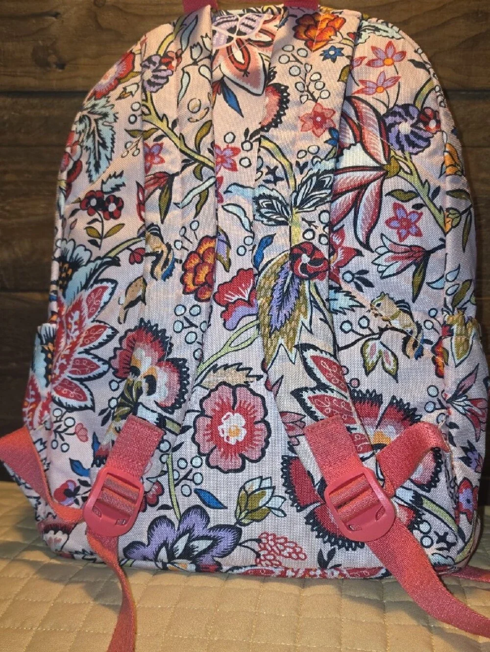 Vera Bradley Floral Print Backpack - Pink, Purple, Yellow